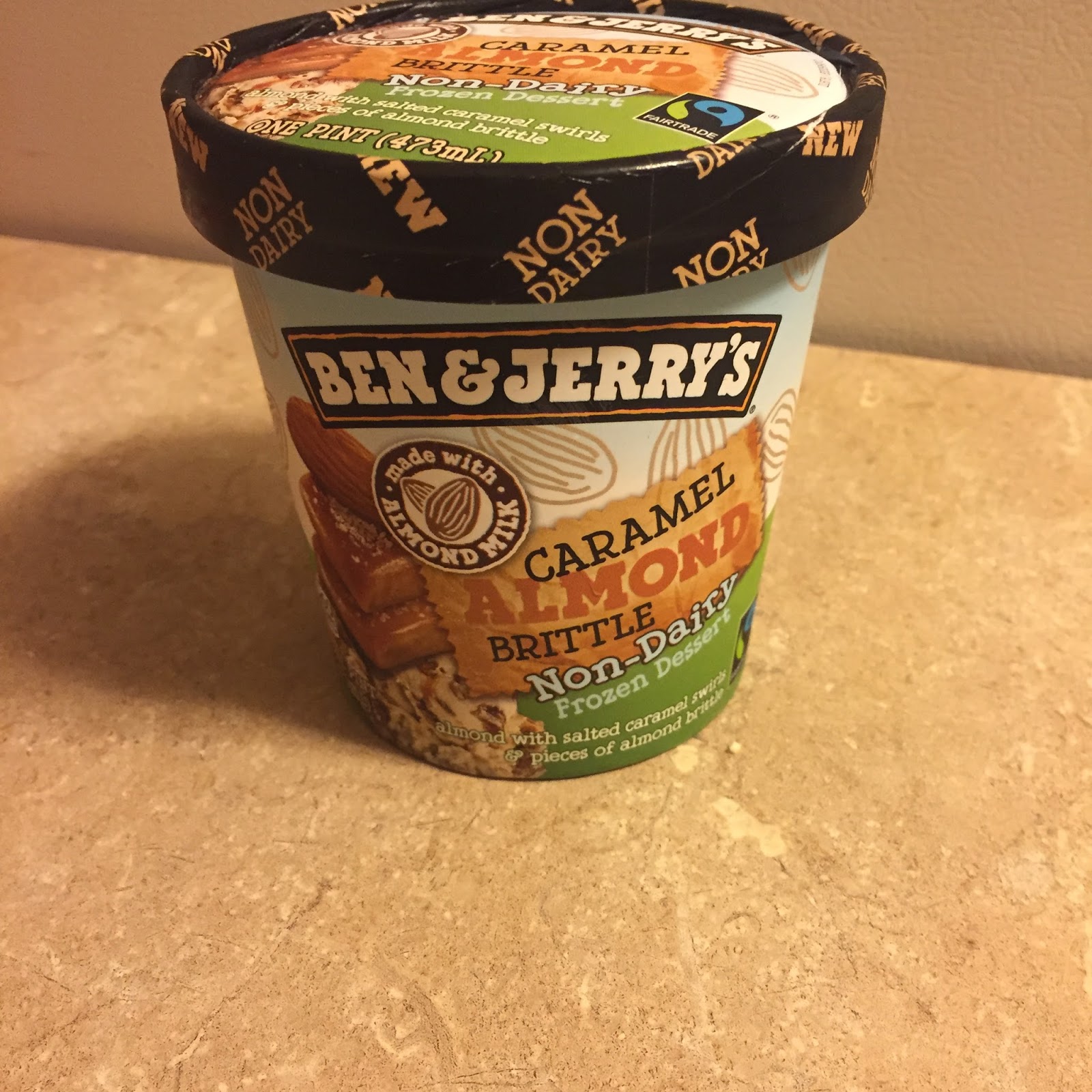 Ben and Jerry's NonDairy Caramel Almond Brittle