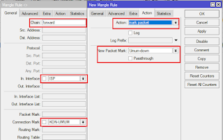 Membuat Mark Paket Download Trafik Umum