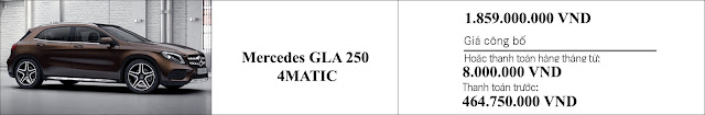 Giá xe Mercedes GLA 250 4MATIC 2019 tại Mercedes Trường Chinh