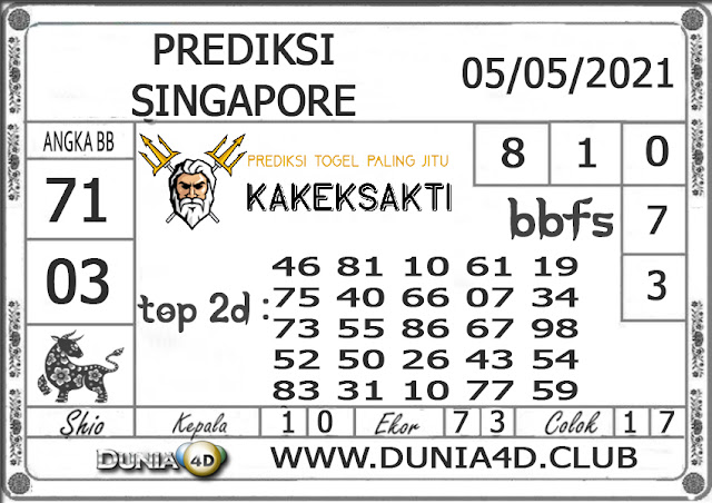 Prediksi Togel SINGAPORE DUNIA4D 05 MEI 2021 Prediksi Togel SINGAPORE DUNIA4D 05 MEI 2021