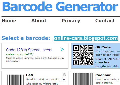 Cara Membuat Barcode Secara Online Cara Membuat Barcode Secara Online