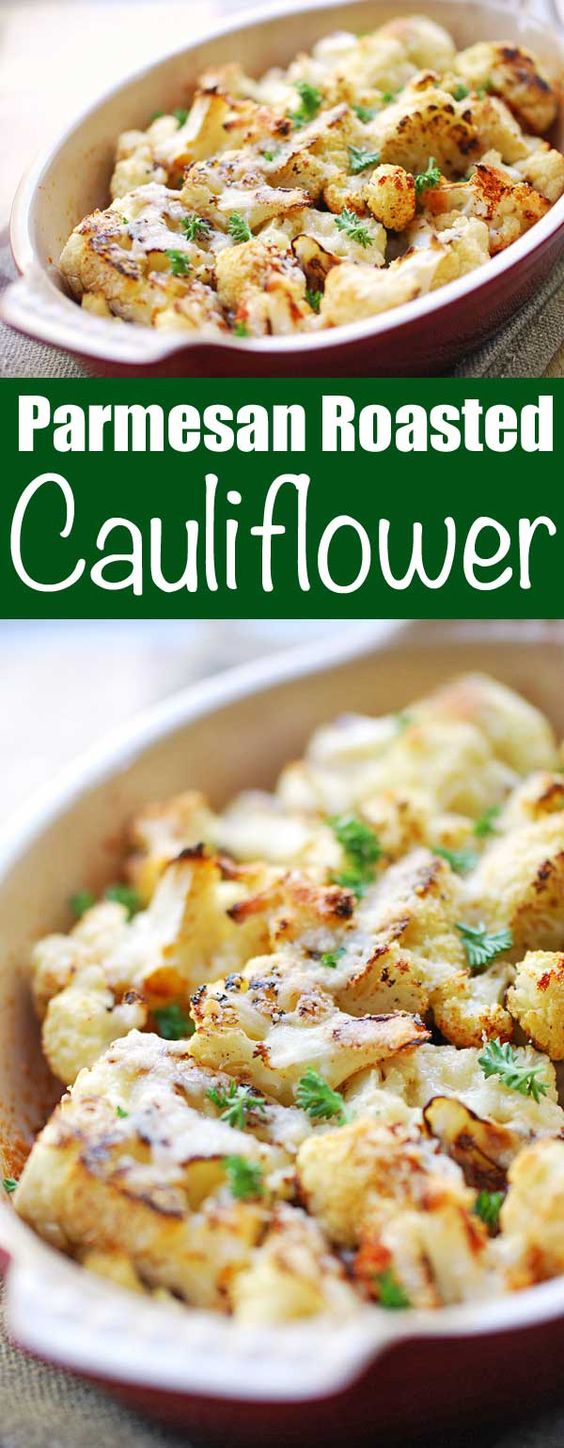 Parmesan Roasted Cauliflower Delicious Dessert Mom