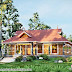 Traditional Kerala house with laterite stone