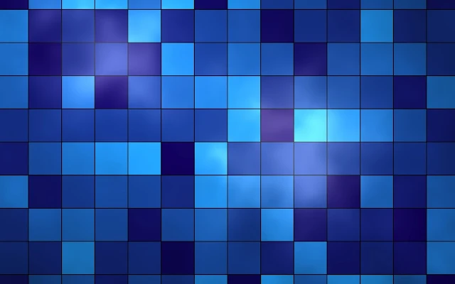Blauwe achtergrond met hokjes en vierkanten
