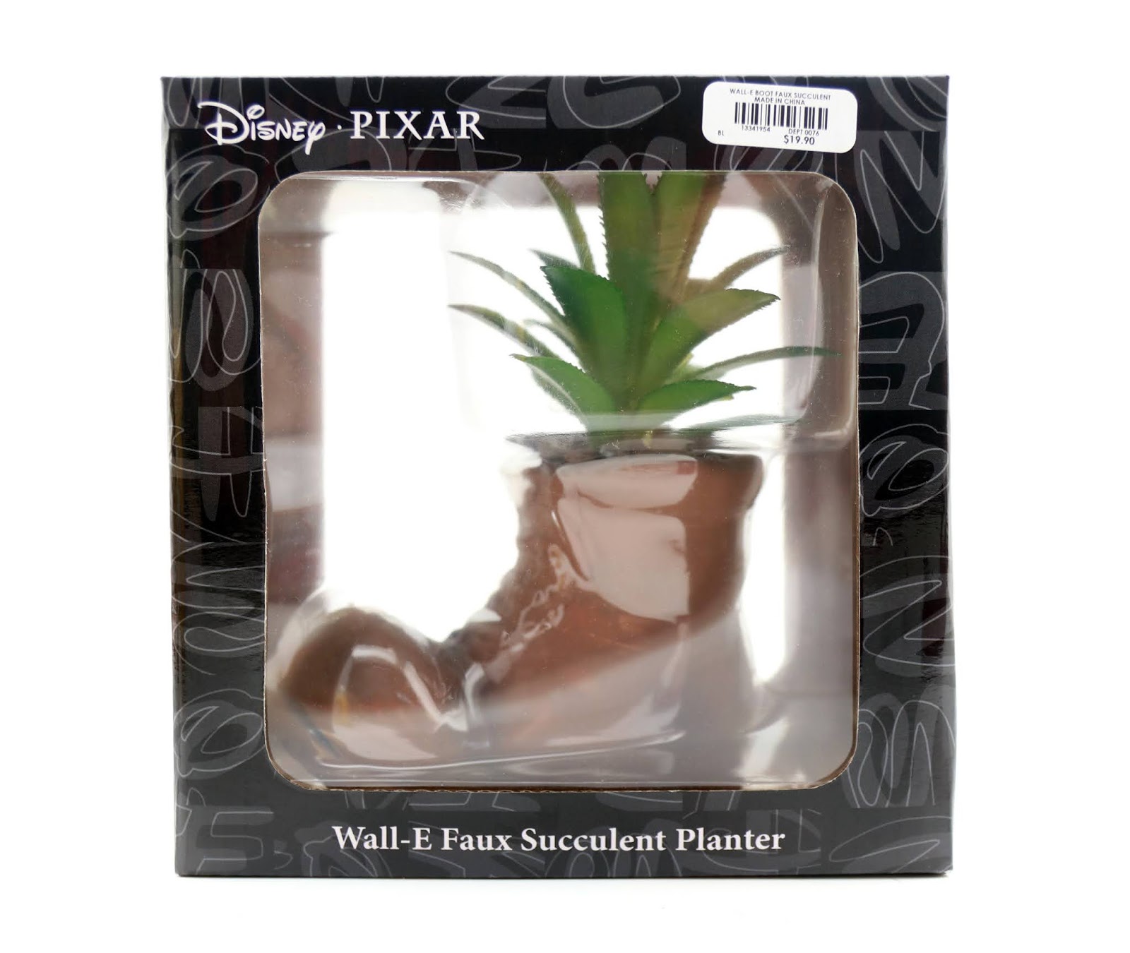 Dan the Pixar Fan Wall·E Inspired Ceramic Boot— Faux Succulent Planter