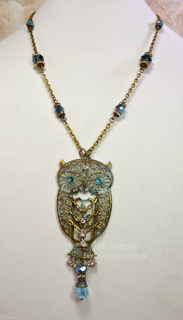 Embellished Dreams: Athena Owl Necklaces - ButterBeeScraps