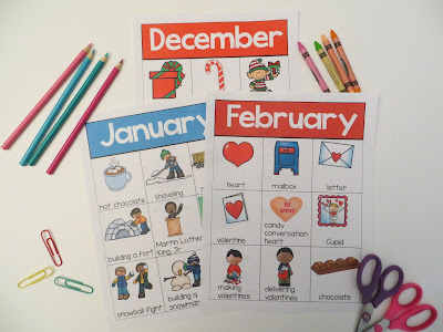 Narrative and Informative mini anchor charts within a writing prompt with word banks resource.