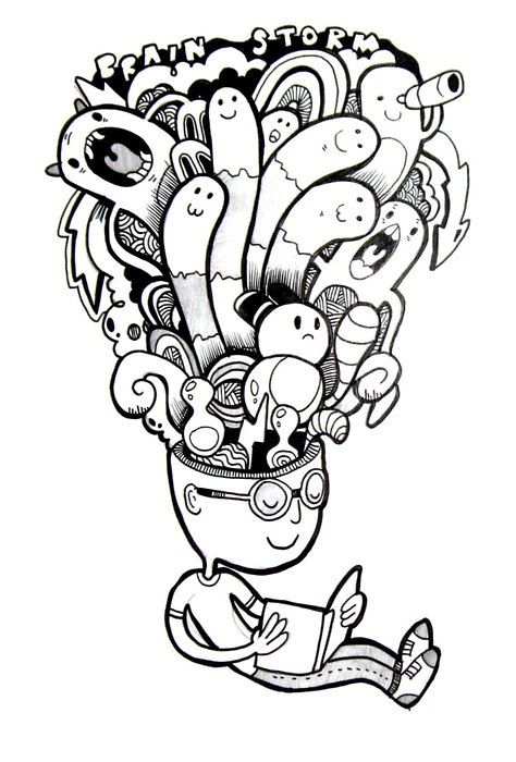 Contoh Doodle Art Animation Jenis Doodle Art - Doodle Animation / Character / Monster