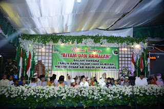 Sambut 10 Muharram 1442 H, Pengurus Masjid Besar Ar - Raudlah Adakan Gowes Gratis Berhadiah dan Pengajian Akbar.