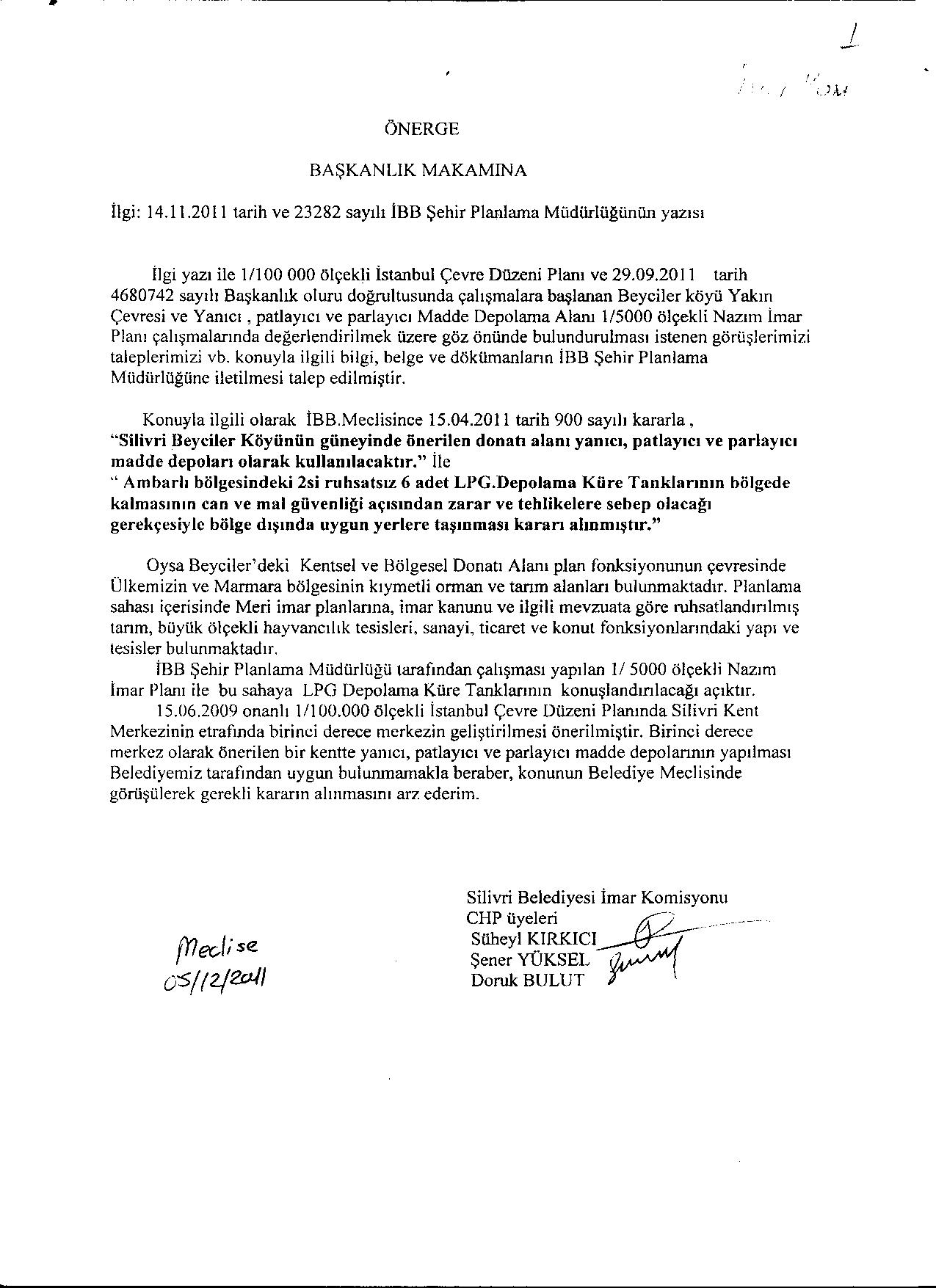 Asi & demir: basın bülteni SİLİVRİ ÇEVRE DERNEĞİ: BEYCELER DOLUM TESİSLERİ YAPIILMASI..