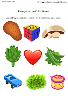 Esl Pages: Colors Worksheets