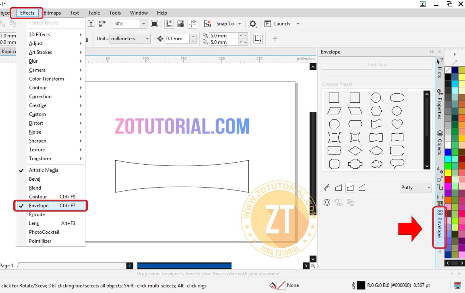 Cara Membuat Texttulisan Mengikuti Bentuk Objek Di Coreldraw Terbaru