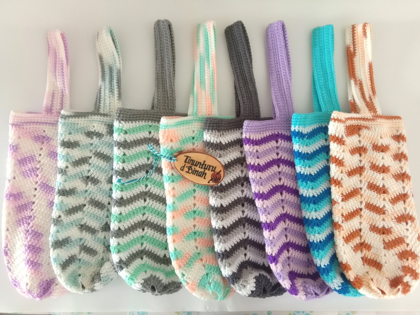 Dinah Crochet Tupperware bottle holder