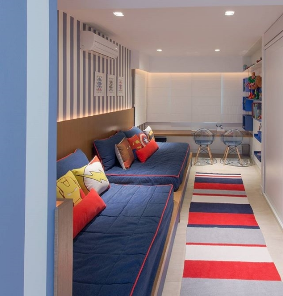 101 planos de casas: 8 habitaciones creativas para que los niños compartan