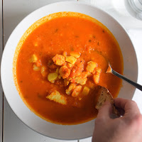  Estufado de bacalhau e camarão