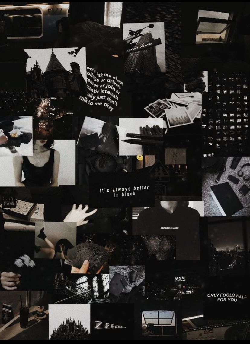 82 Iphone Wallpaper Tumblr Black Aesthetic Collage Wallpaper