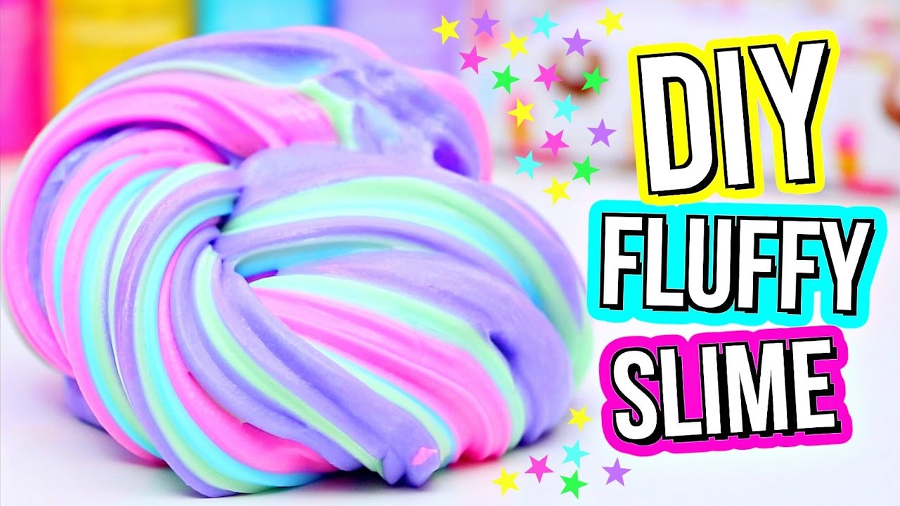 Receitas Como fazer Slime Fluffy Caseiro The Master Cookings