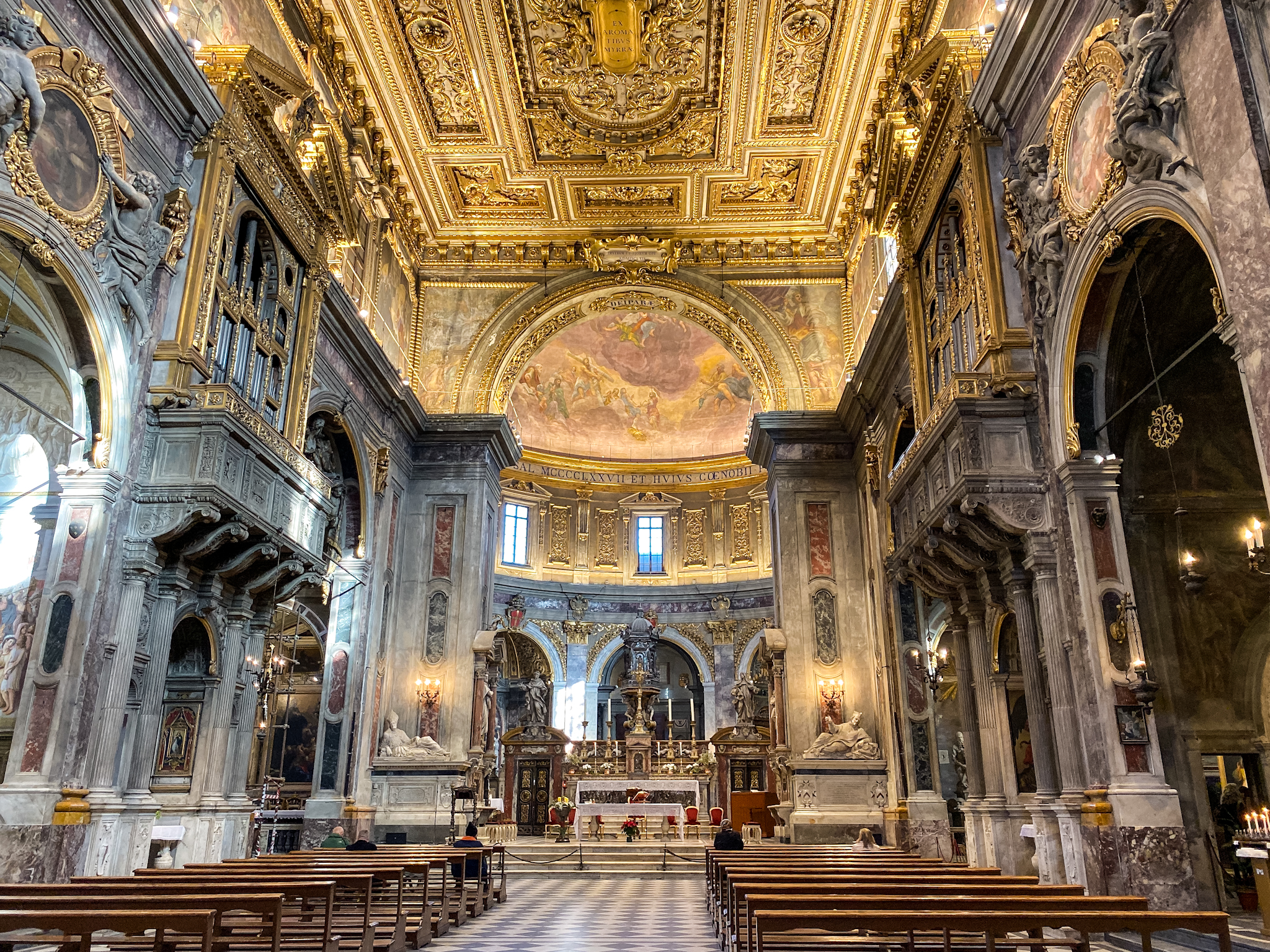 renaissance church, Basilica della Santissima Anunziata, florence italy, italian architecture, italian interior