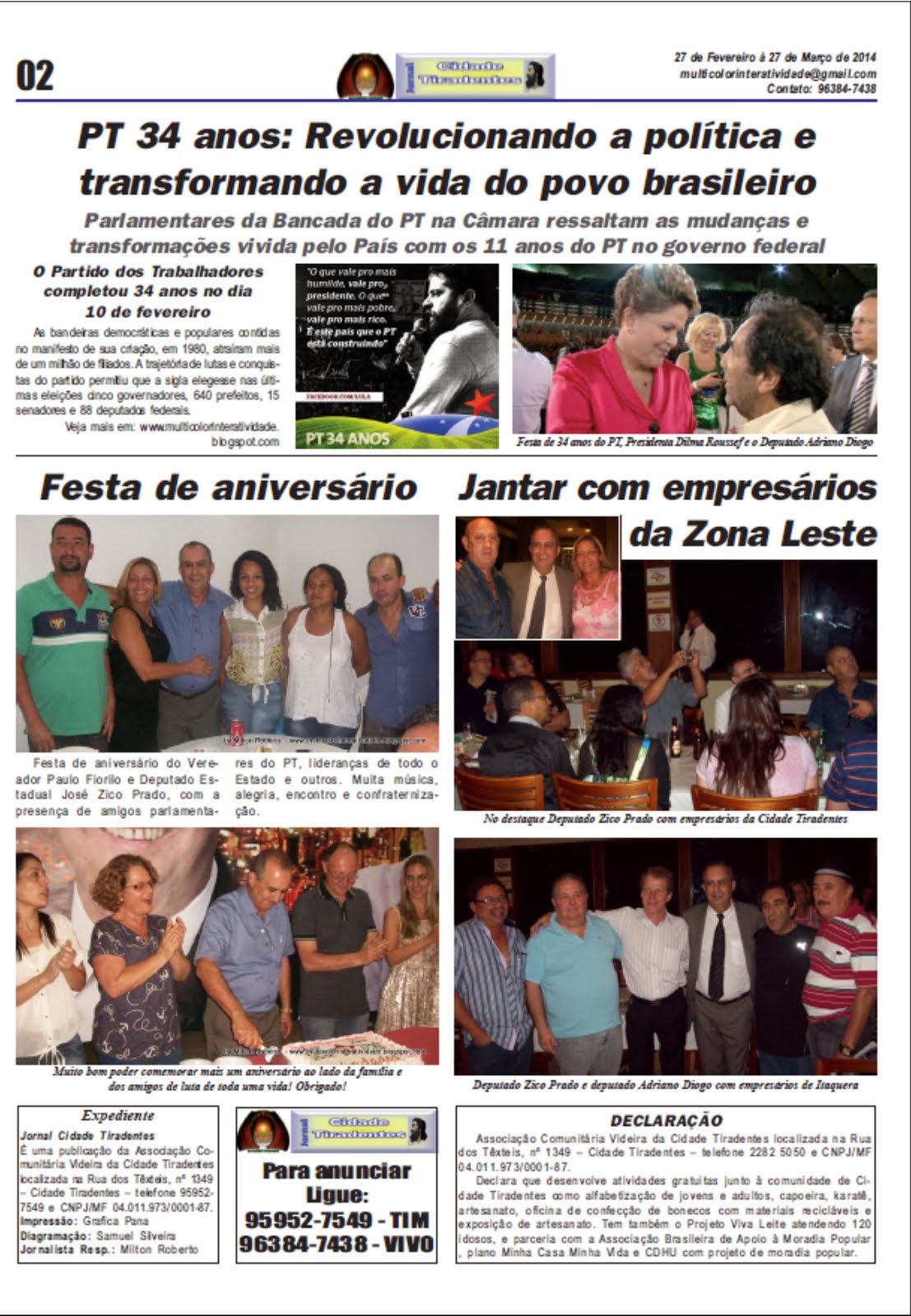 Jornal Cidade Tiradentes nº 52