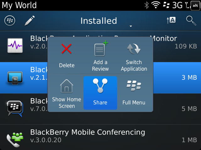 Actualizado Oficial BlackBerry World v. 4.3.0.32 BlackBerry Noticias