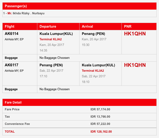 Harga Bagasi Air Asia Harga tiket pesawat air asia sudah termasuk