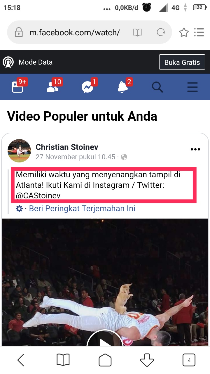 Cara copy link video Facebook di browser