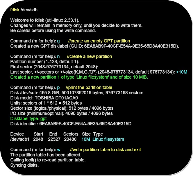 Linux 101 Fdisk, MBR and GPT partitions