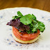 Heirloom Tomato Tart with Niçoise Olive Tapenade, Mixed Field Greens, and Basil Vinaigrette