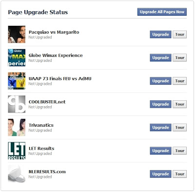 Facebook Pages Upgrade