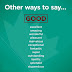 Other Ways To Say Good