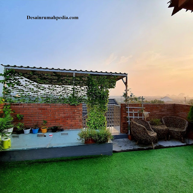 6 Insprasi Desain Taman Di Atap Rooftop yang Memukau ~ Desainrumahpedia