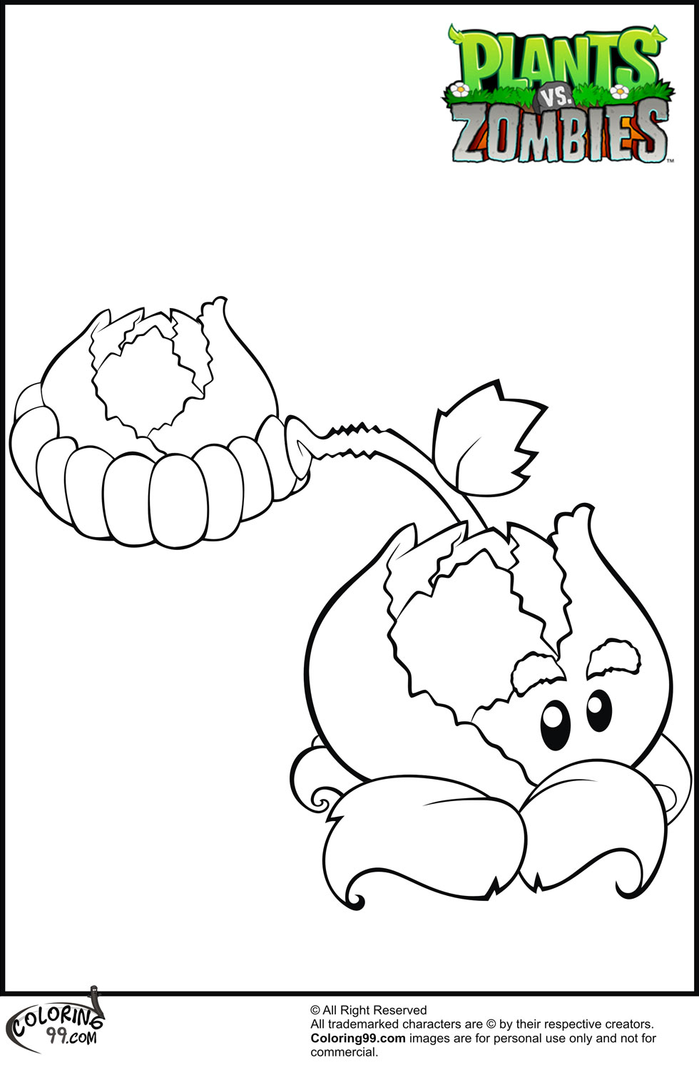 Plants VS Zombies Coloring Pages | Team colors