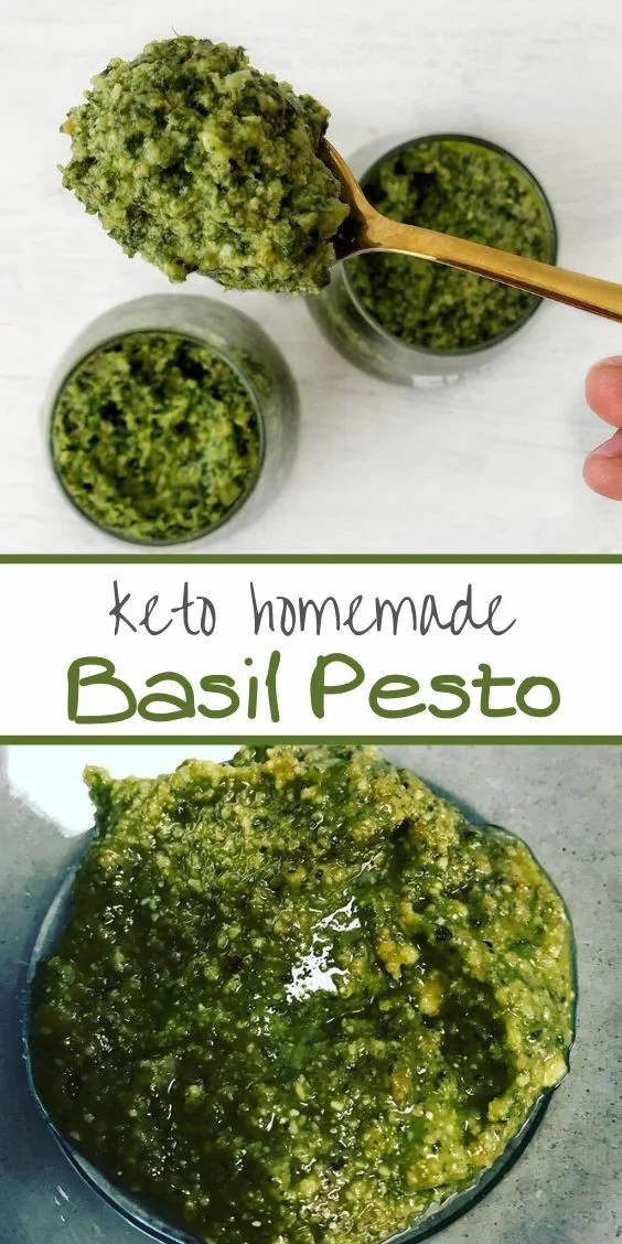 Keto Homemade Basil Pesto Sauce Recipe