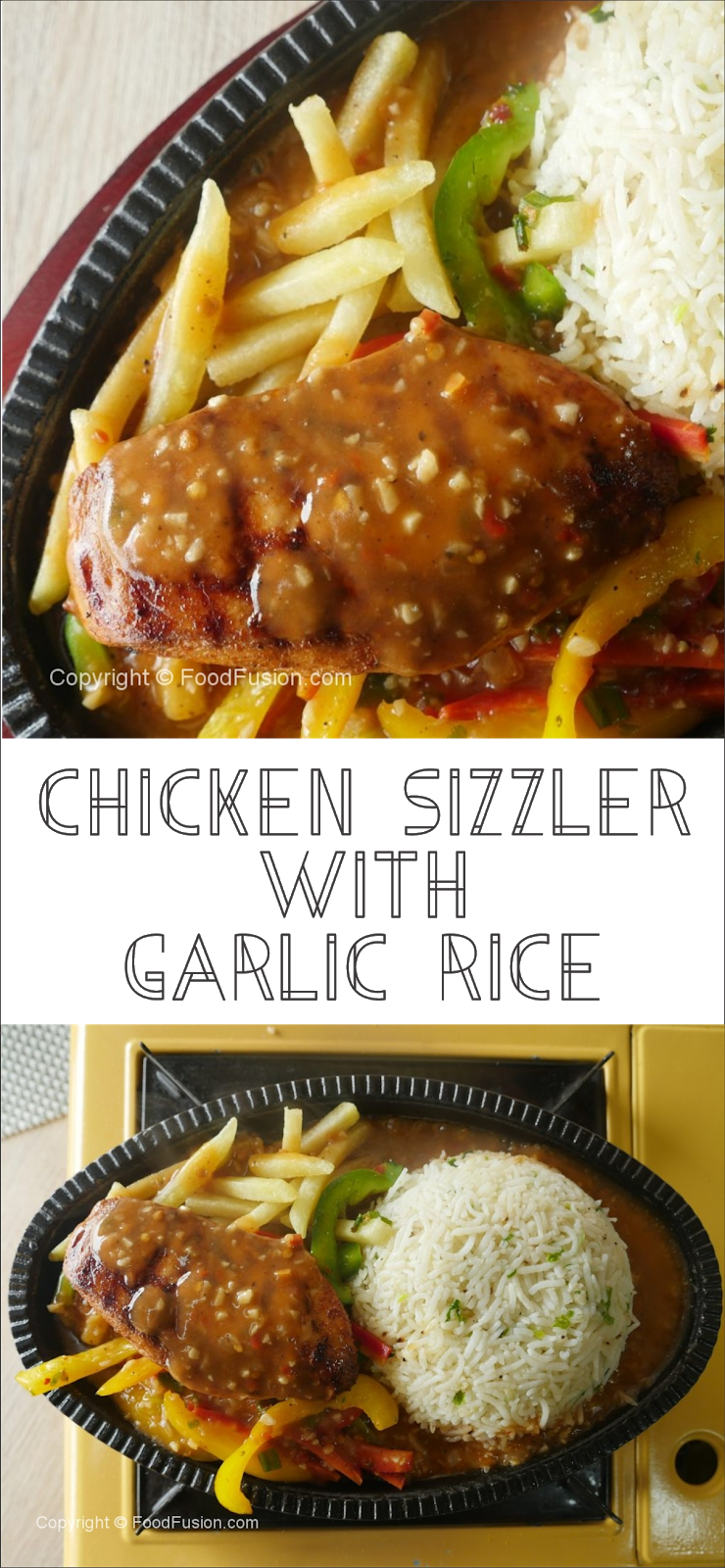 Chicken Sizzler with Gàrlic Rice Floats CO