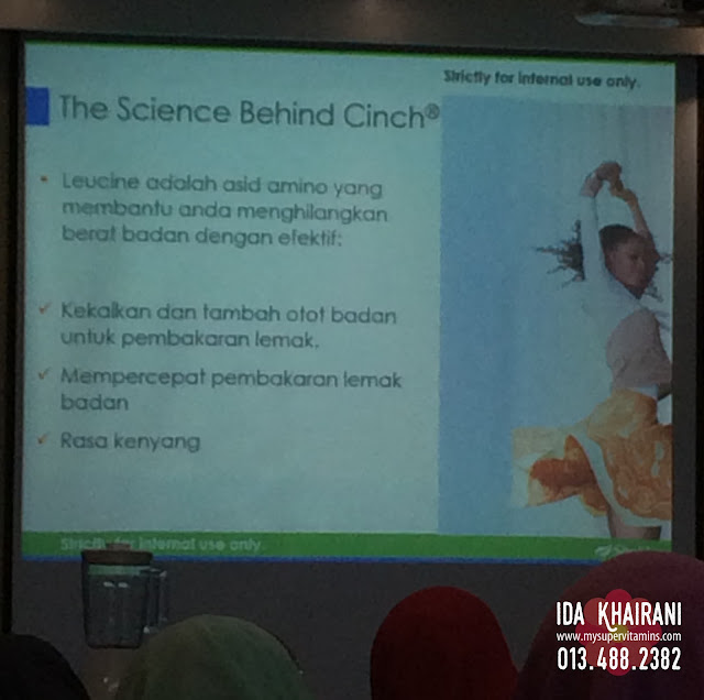 kelebihan cinch shake shaklee berbanding produk kurus lain