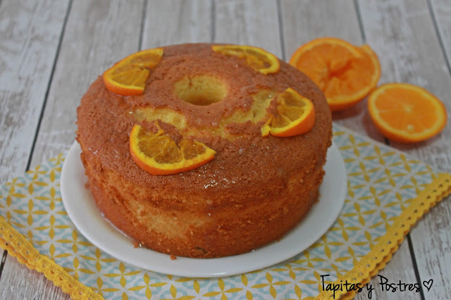 Chiffon Cake De Naranja Y Pasas
