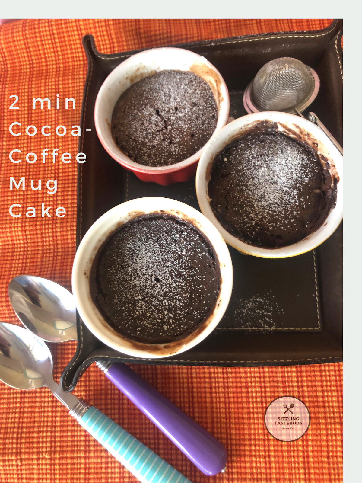 Sizzling Tastebuds 2 Min Coffee Cocoa Mug Cake Eggless Too