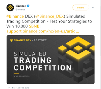 Binance Big airdrop of $100,000 to upcoming DEX users through Testnet Trading Trial 10