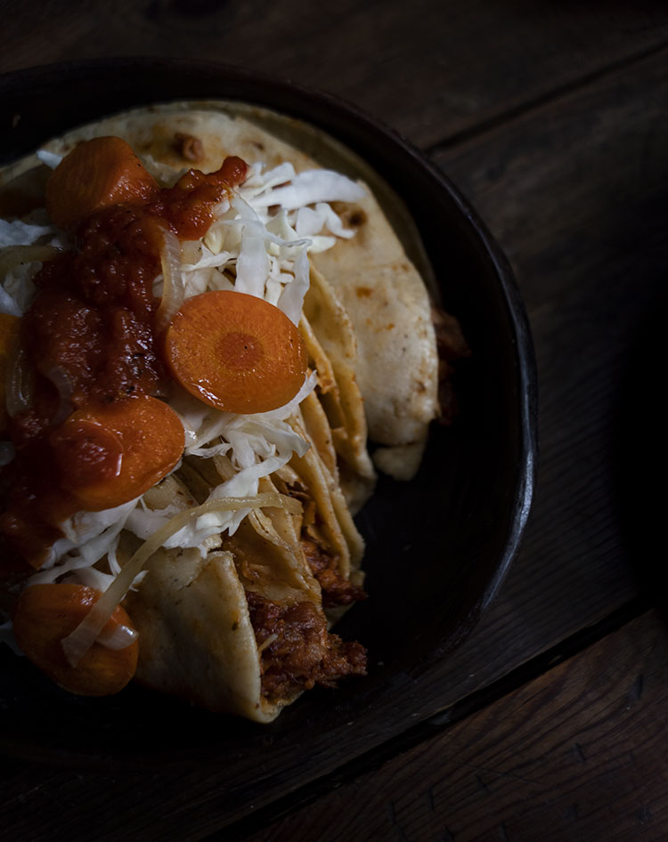 Tacos al vapor RÚSTICA