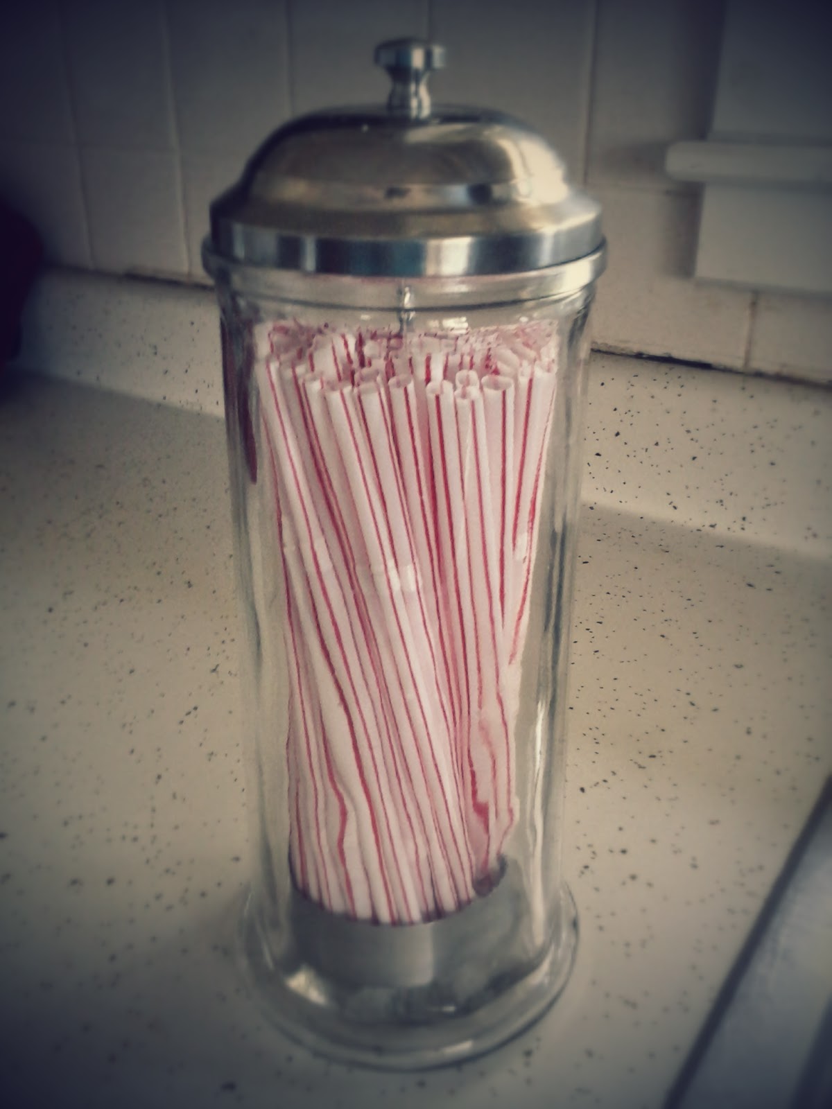 palm trees and flip flops Retro Straw holder