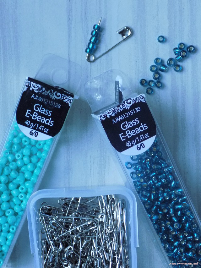 One Savvy Mom Nyc Area Blog Diy Beaded Safety Pin
