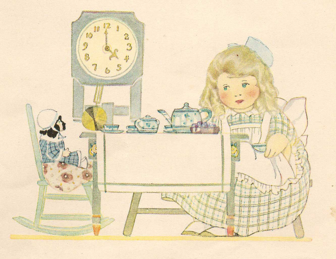 Leaping Frog Designs Tea Time Vintage Wynne Image