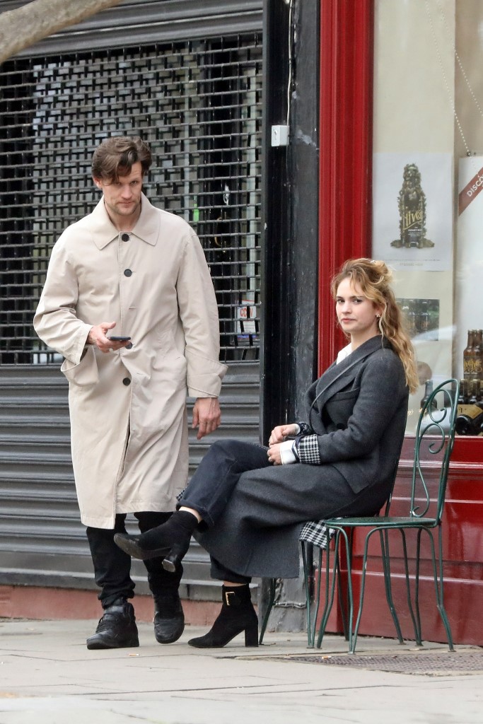 Lily James & Matt Smith spend time together in Primrose hill, London