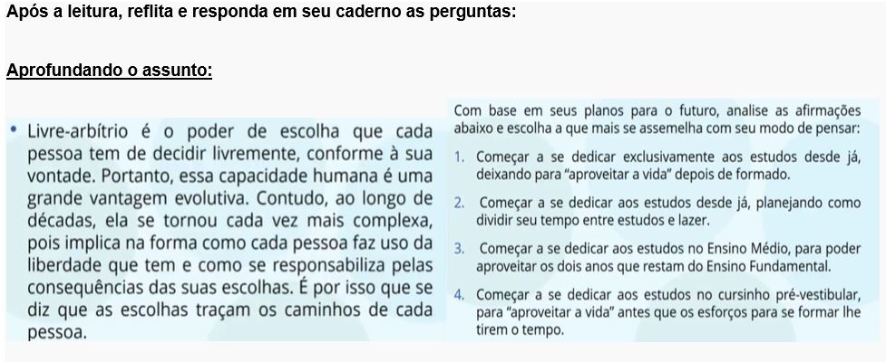 Blog Da Escola Almirante Projeto De Vida Atividade 07
