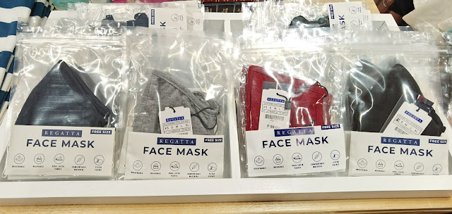 face shield and face mask at SM