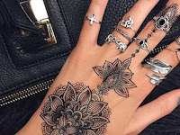 Feminine Mandala Hand Tattoo Designs