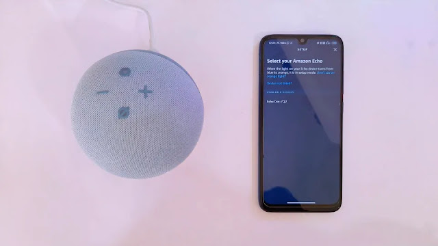 select your echo dot here how to connect echo dot in alexa app