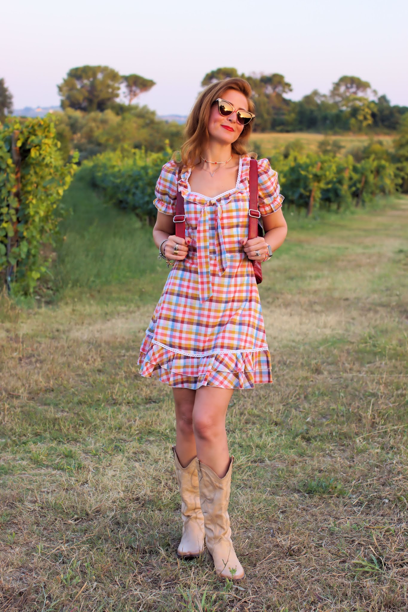 How to style an italian leather backpack the country way Fashion and Cookies fashion and