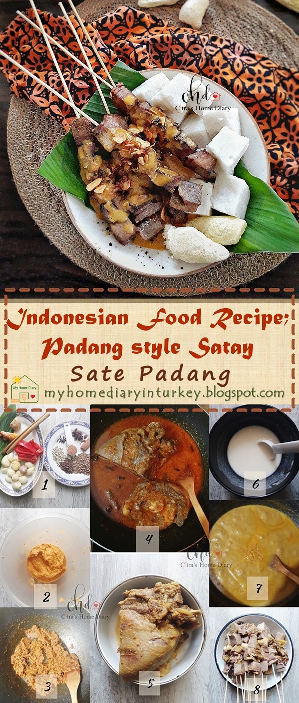 INDONESIAN FOOD RECIPE; SATE PADANG / Padang style Satay | Çitra's Home Diary. #Indonesiansatay #satayrecipe #Padangstylesatay #resepsatepadang #anekasate #resepsate #satayrecipe #satayfoodphotography #chickensatay #offalrecipe #endonezyamutfağı