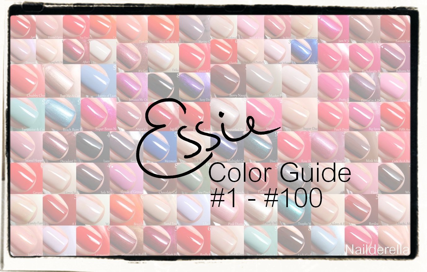 Essie Nail Polish Color Chart on Hand - wide 7